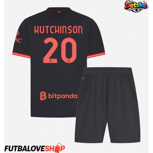 Dres AC Milan Omari Hutchinson #20 Tretina pre deti 2026-27 Krátky Rukáv (+ trenírky)